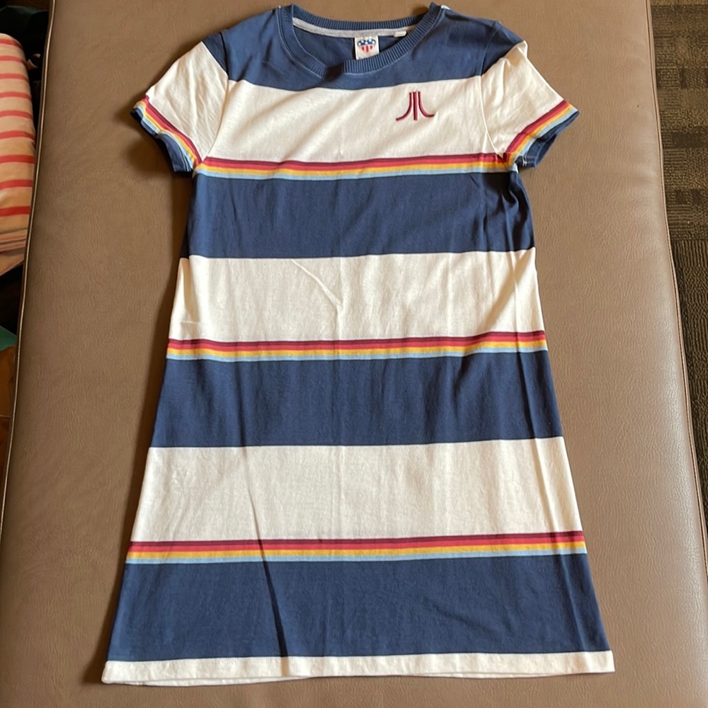 Striped tee shirt dress